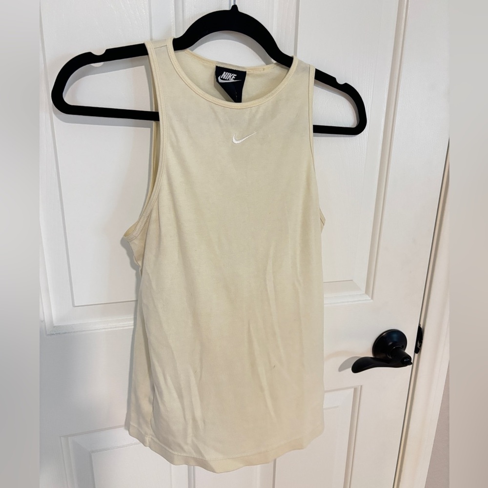 Nike Cream Sleeveless Tank Top